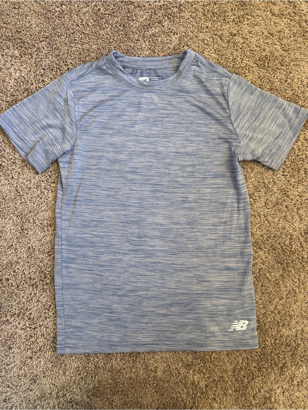 New Balance boys Heather Blue Performance Tee